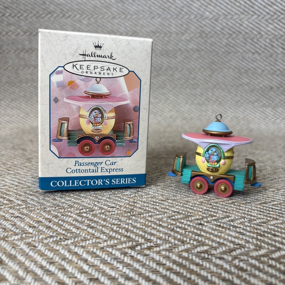 Hallmark Keepsake Cottontail Express Passenger‎ Car 1998 Easter Ornament #3